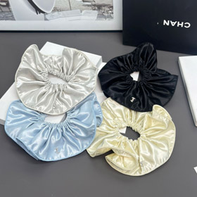 Chanel solid color high-quality scrunchie-6259  