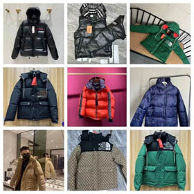 Designer down jacket